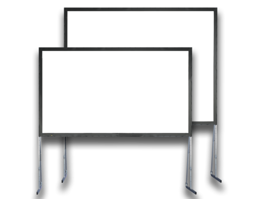 Leinwand 365 x 210cm (16:9) inkl. Aufpro- und Rückpro Tuch, Rahmen, Standfuss